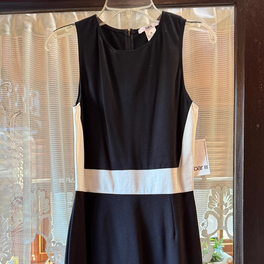 🆕 Bar III Chic Black and White Midi Dress 🆕
